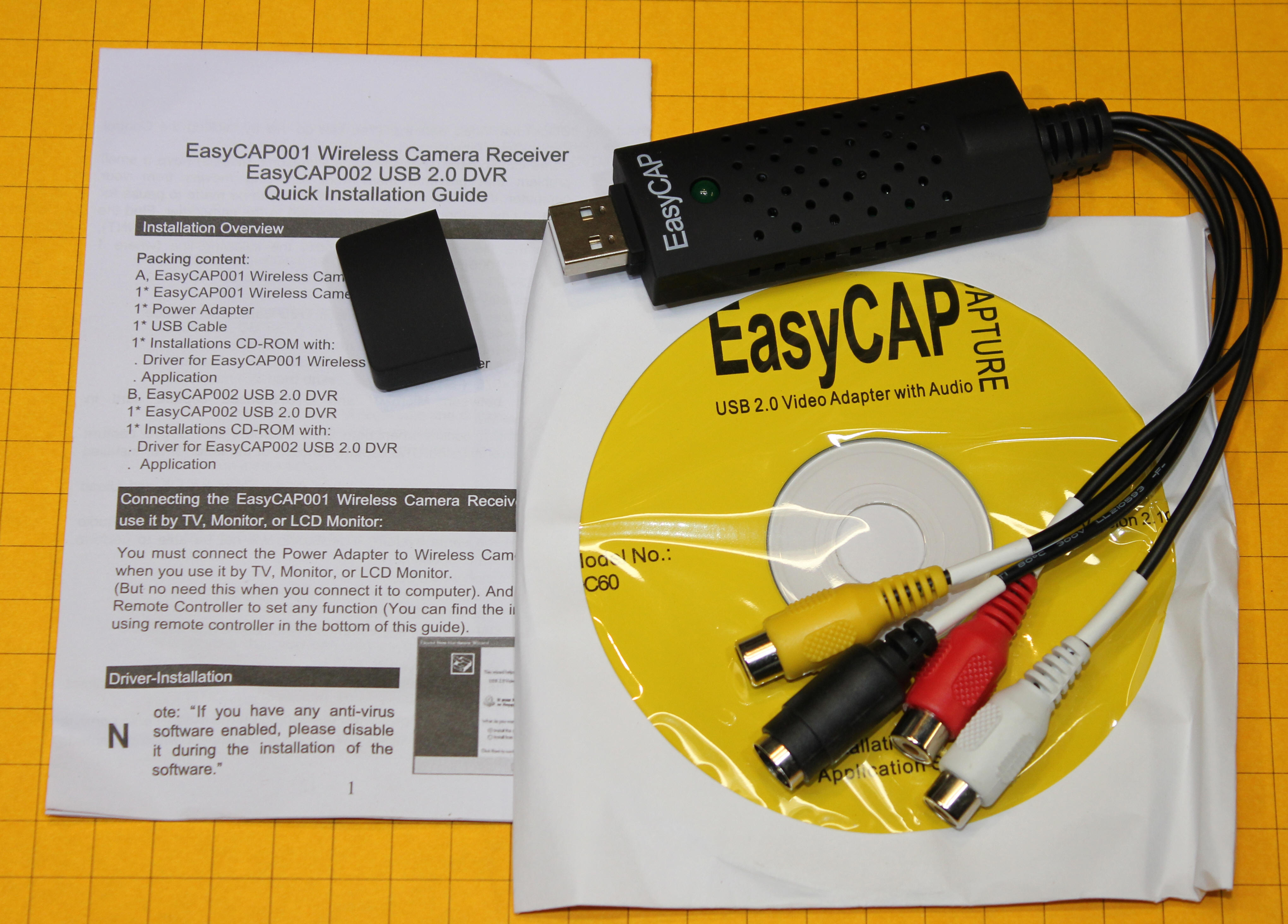 Easycap video capture driver